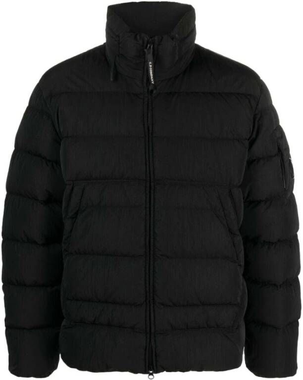 C.P. Company Zwarte Jas Regular Fit Zwart Heren