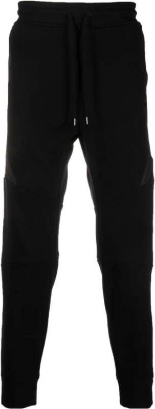 C.P. Company Zwarte Katoenen Sweatpants met Verstelbare Taille Zwart Heren