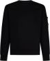 C.P. Company Zwart Geborsteld Emerized Diagonal Fleece Lens Sweatshirt Zwart Heren - Thumbnail 1