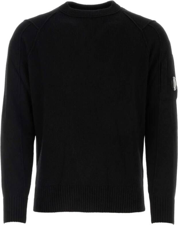 C.P. Company Zwarte Wollen Pullover Zwart Heren