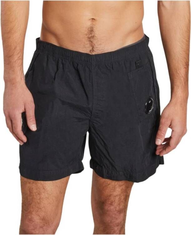 C.P. Company Casual Shorts voor Mannen Beachwear Boxer Zwart Heren