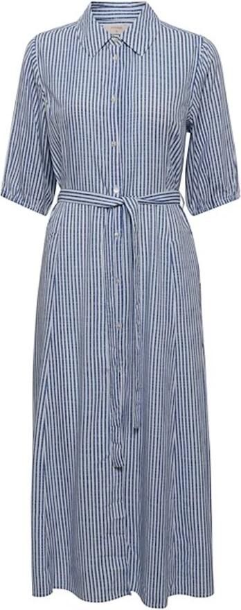 Cream gestreepte blousejurk CRVimma blauw wit - Foto 2