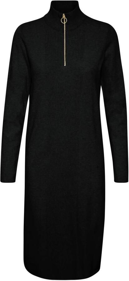 Cream Zwarte Gebreide Jurk Mollie Fit Black Dames - Foto 2