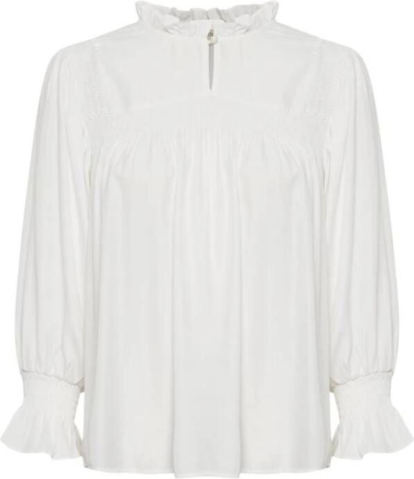 Cream Emily Blouse Wit Dames