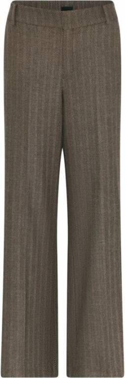 C.Ro Brede broek Bruin Dames