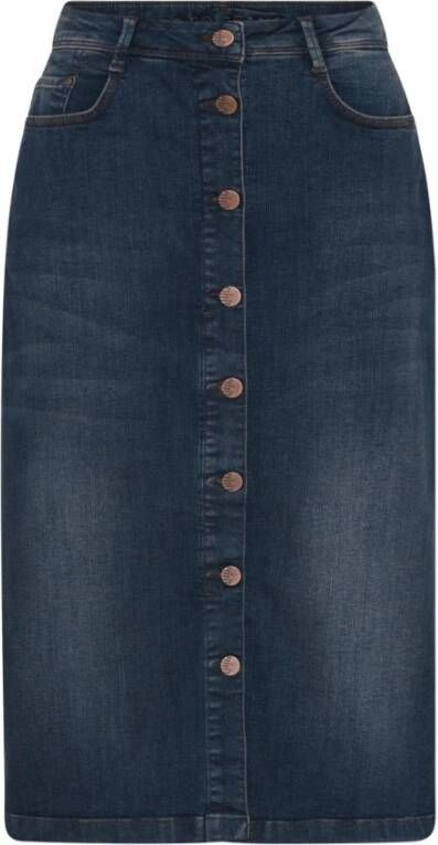 C.Ro Denim Skirts Blauw Dames