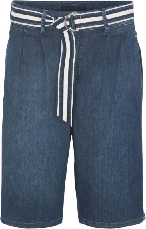 C.Ro Lange shorts Blauw Dames