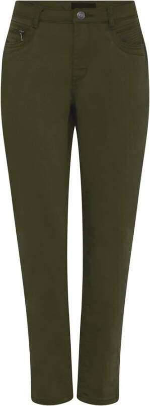 C.Ro Leather Trousers Groen Dames