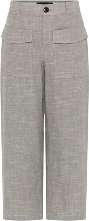 C.Ro Rechte broek Grijs Dames