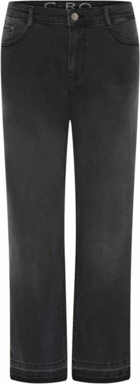 C.Ro Klassieke Straight Jeans Black Dames
