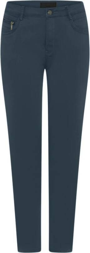 C.Ro Straight Trousers Blauw Dames