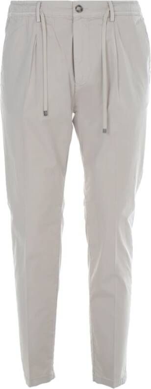 Cruna Slim-fit Trousers Beige Heren