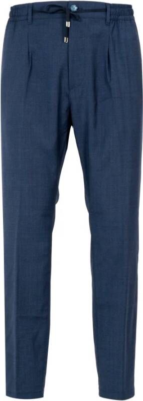 Cruna Slim-fit Trousers Blauw Heren
