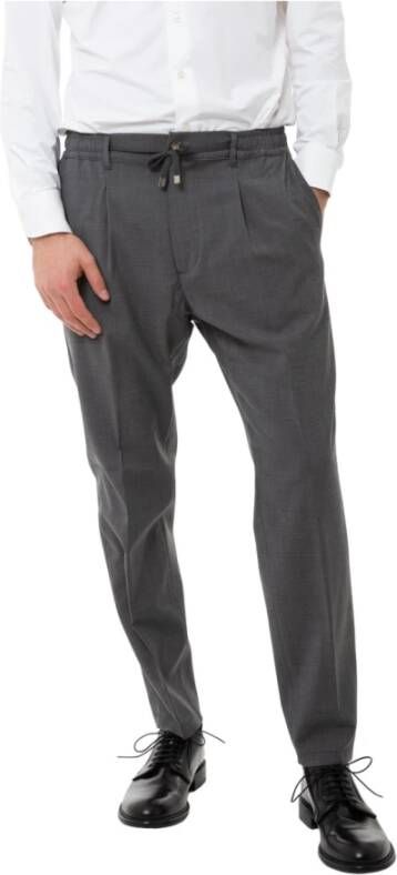 Cruna Slim-fit Trousers Grijs Heren