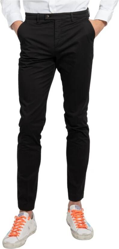 Cruna Slim-fit Trousers Zwart Heren