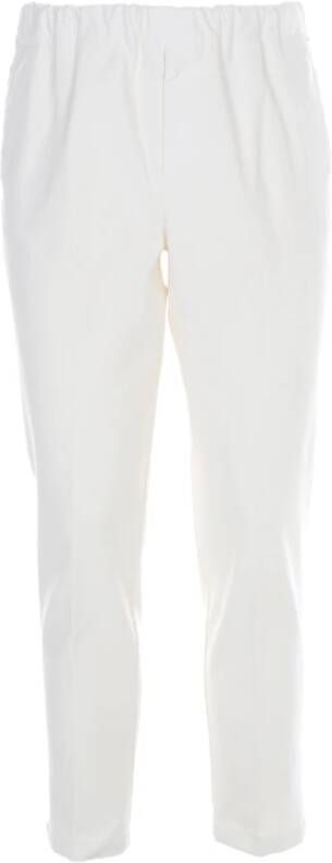 Cruna Slim-fit Trousers White Heren