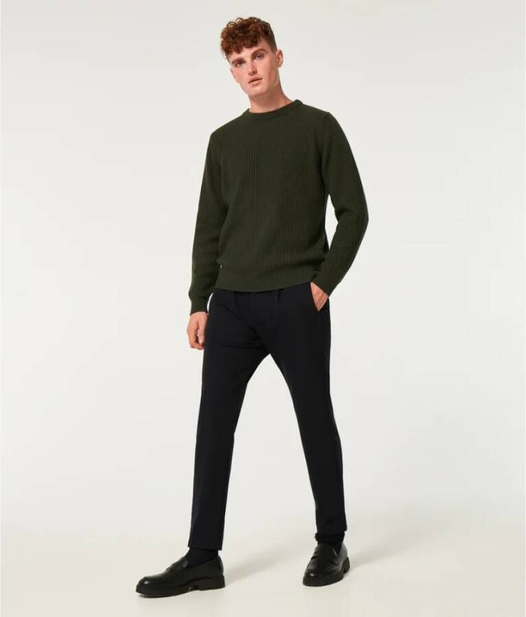 Cruna Straight Trousers Blauw Heren