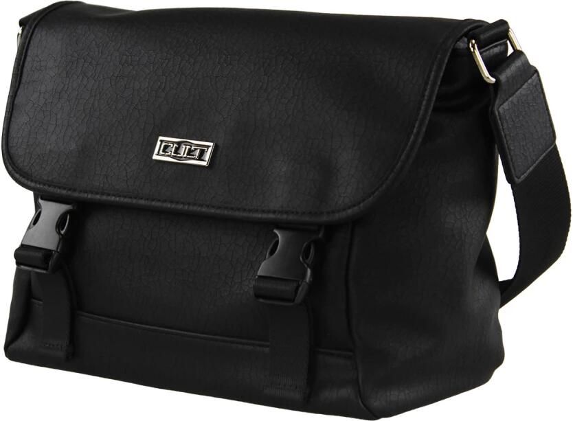 Cult Metallic Fastening Crossbody Tas Black Heren
