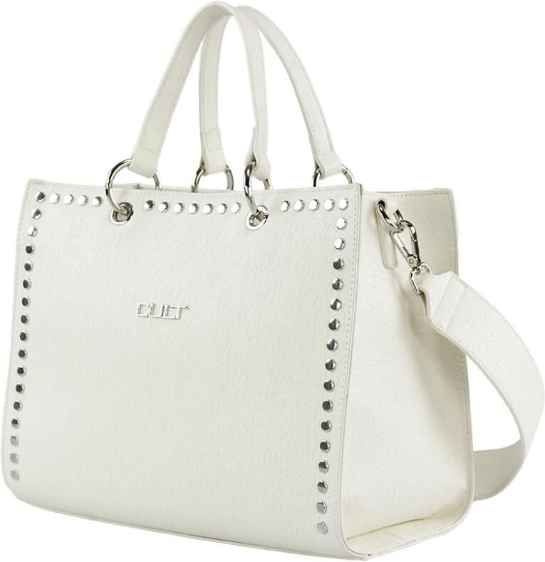 Cult Studded Tote Bag White Dames