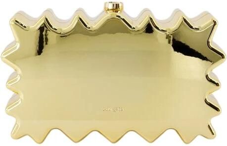 Cult Gaia Gouden Synthetische Paloma Clutch Handheld Yellow Dames
