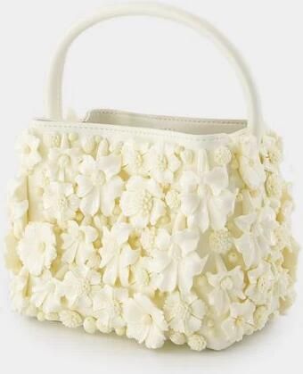 Cult Gaia Crossbody bags Solene Mini Top Handle Purse Leather White in wit - Foto 3
