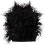 Cult Gaia Joey top with ostrich feathers Zwart Dames - Thumbnail 1