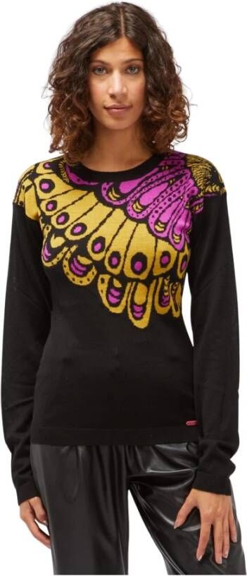 Custo Barcelona Winter Dames Logo Pullover Sweater Black Dames