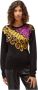 Custo Barcelona Winter Dames Logo Pullover Sweater Black Dames - Thumbnail 1