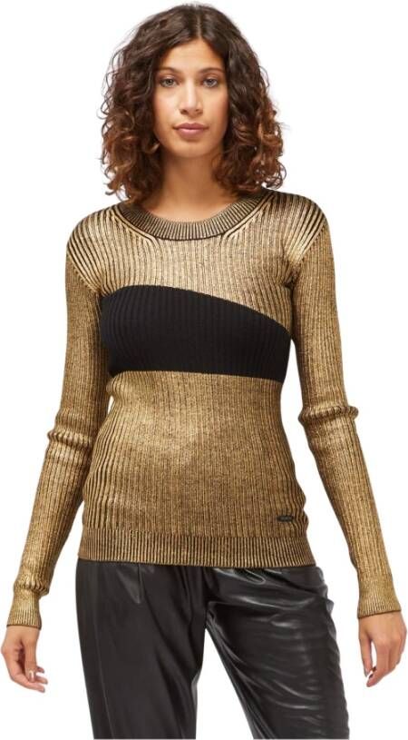 Custo Barcelona Gold Wool Sweater Meerkleurig Dames