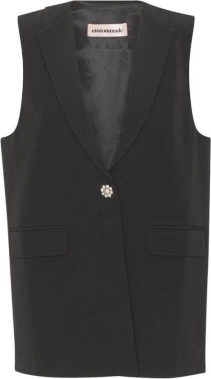 Custommade Elena Anthracite Black Vest Zwart Dames