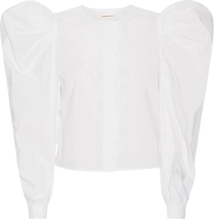 Custommade Blouse overhemd White Dames