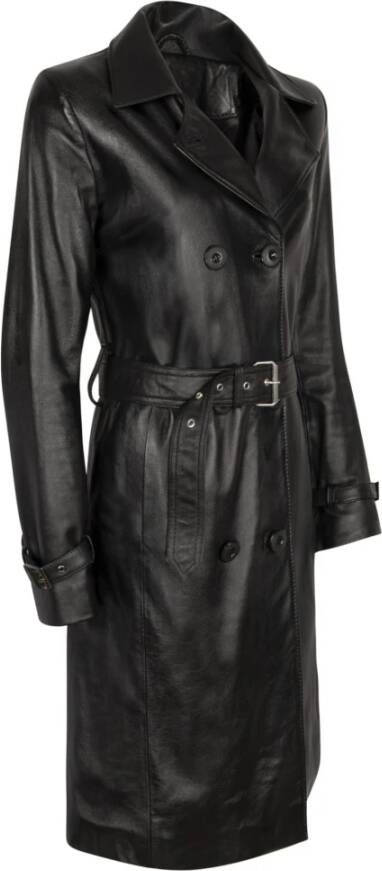 Cycas D or Belted Coats Zwart Dames