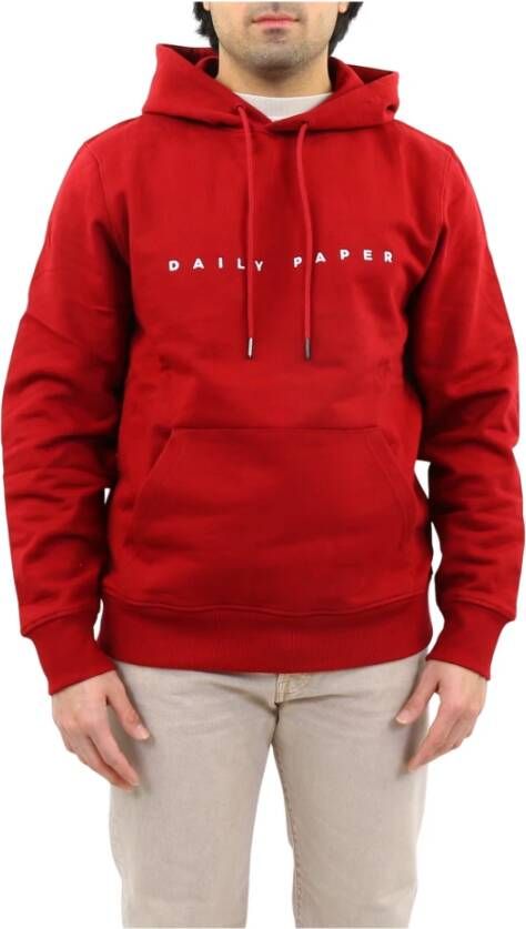 Daily Paper Comfortabele en stijlvolle hoodie Red Heren