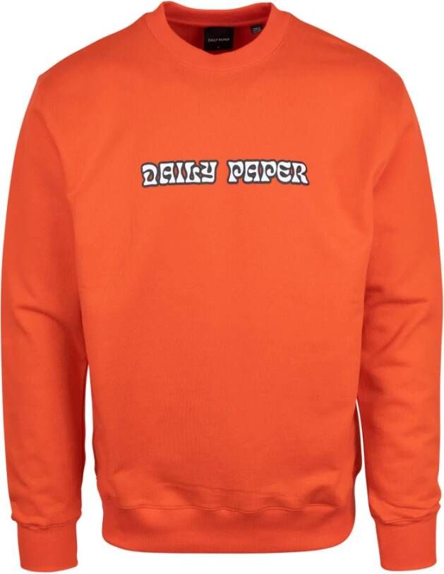 Daily Paper Sweatshirt Orange Heren