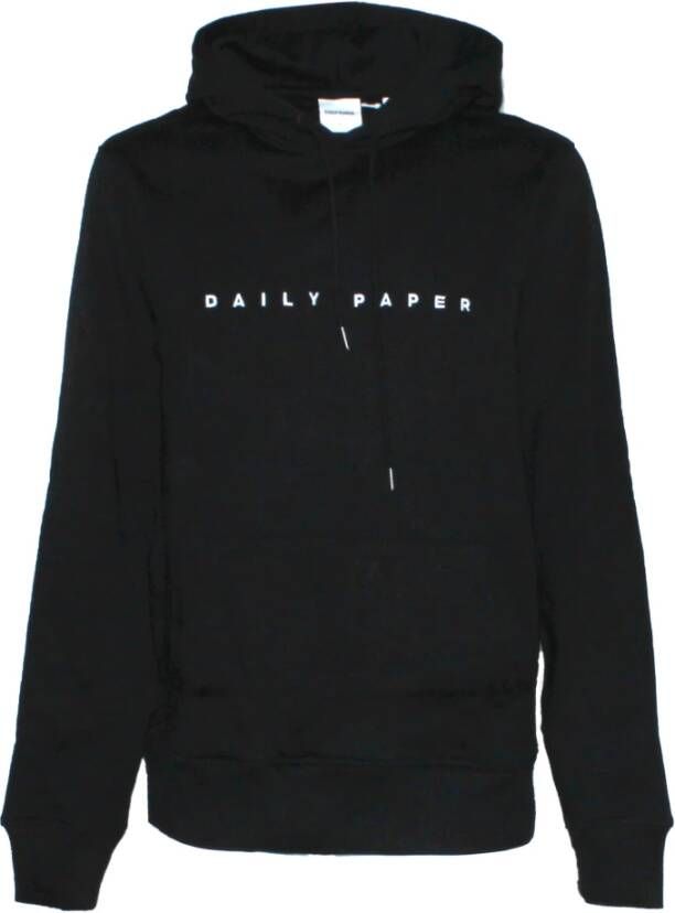 Daily Paper Logo-print hoodie Zwart Heren