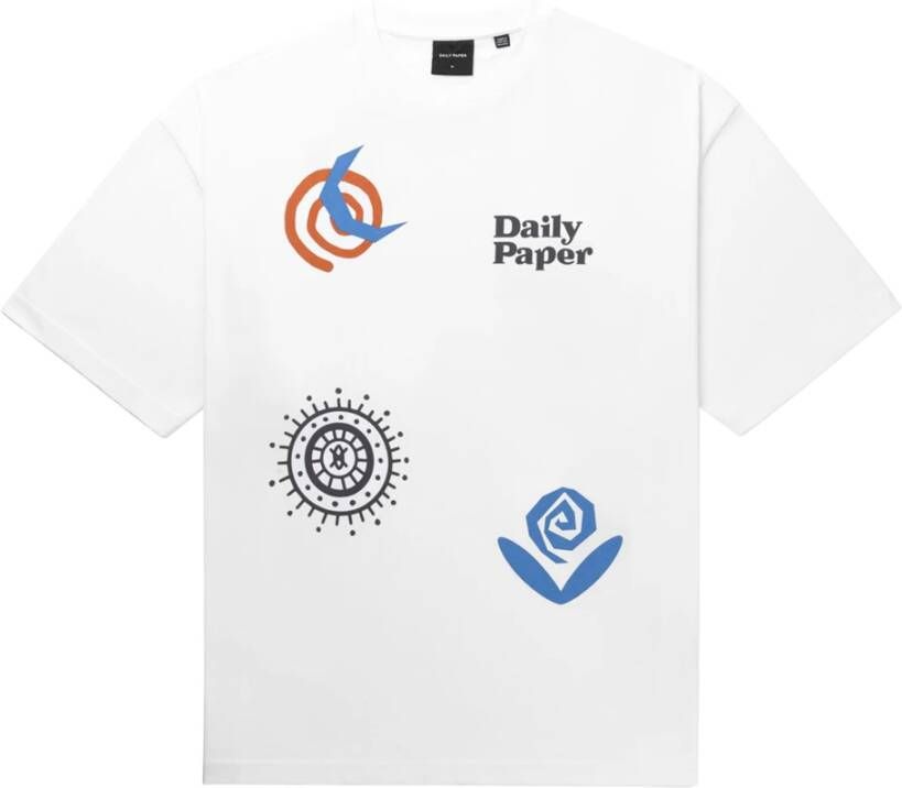 Daily Paper Puscren T-Shirt Wit Dames