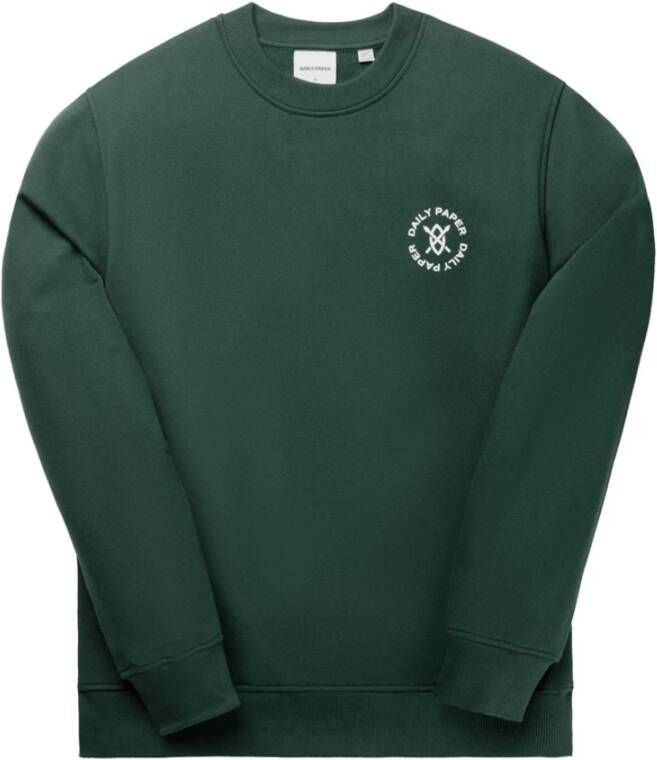 Daily Paper Circle Sweater Comfortabele en stijlvolle knitwear Green Heren