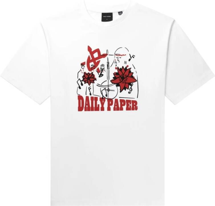 Daily Paper T-Shirt Panyin Taglie abbigliamento: M Wit Heren