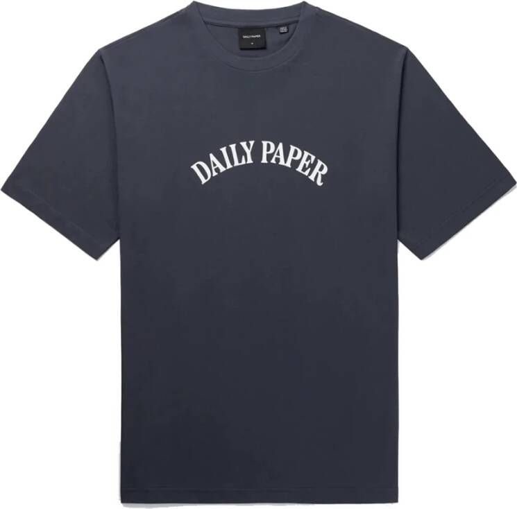Daily Paper Cultureel Print T-Shirt Blue Heren