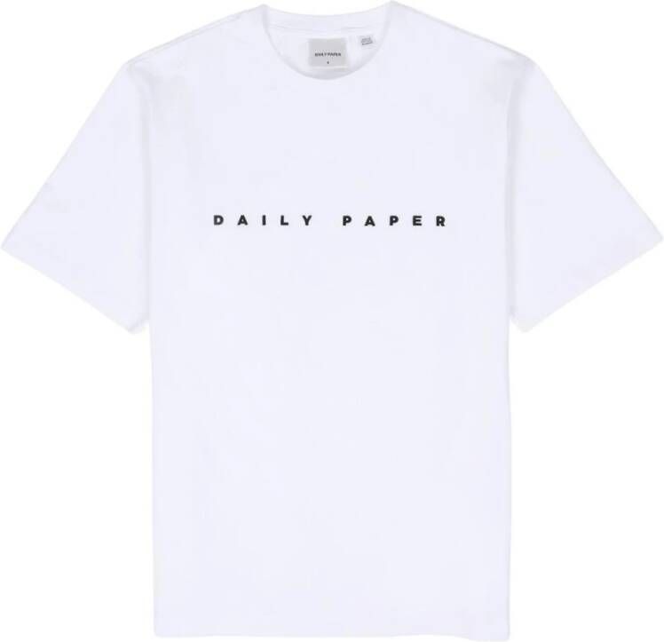 Daily Paper Geborduurd Logo T-Shirt White Heren