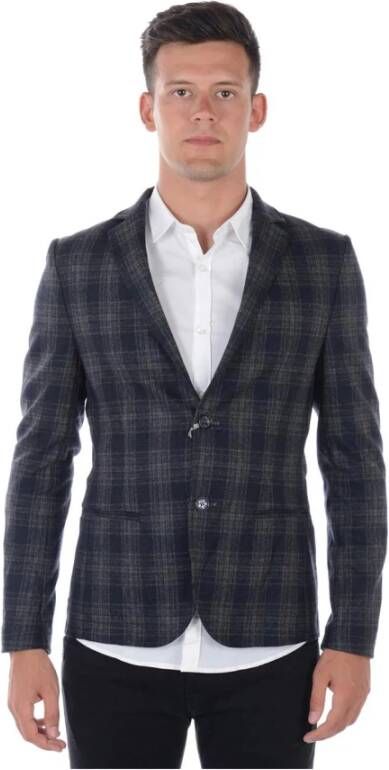 Daniele Alessandrini TIM SF Jas in Grijs Blauw Gray Heren