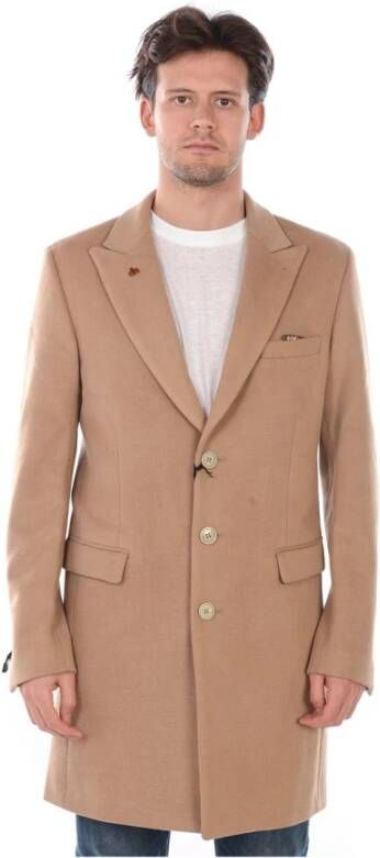 Daniele Alessandrini Coats Beige Heren