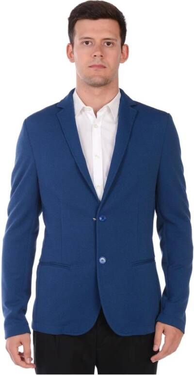 Daniele Alessandrini Elegante TIM SF Blazer voor Mannen Blue Heren