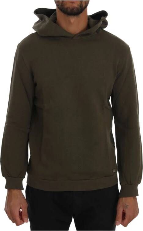 Daniele Alessandrini Groene Hoodie Katoen Elegant Stijl Green Heren