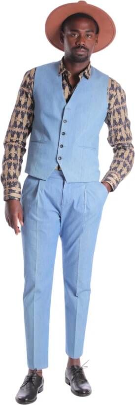 Daniele Alessandrini Homme Couture BY Trousers Clear Blue Blauw Heren