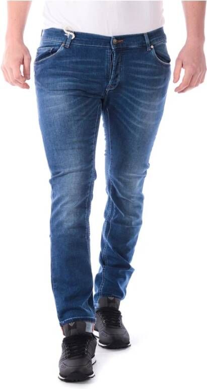 Daniele Alessandrini Slim-fit Denim Jeans voor Heren Blue Heren