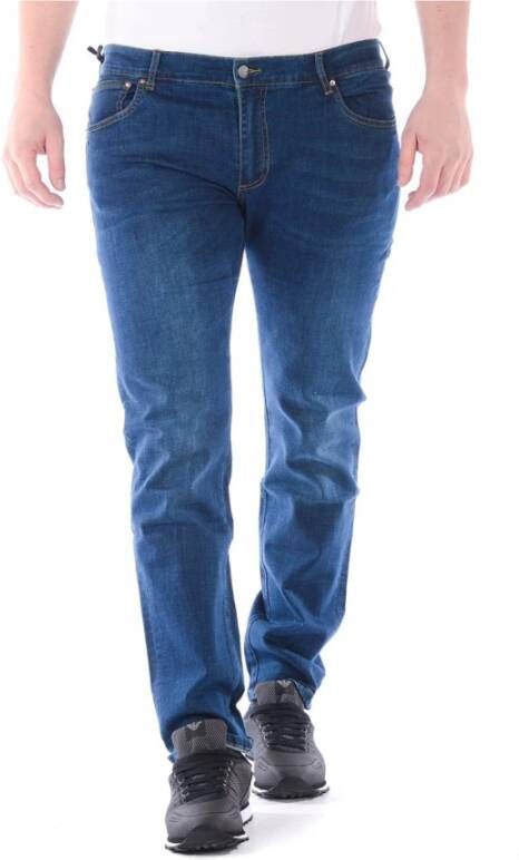 Daniele Alessandrini Donkere Denim Jeans Blue Heren