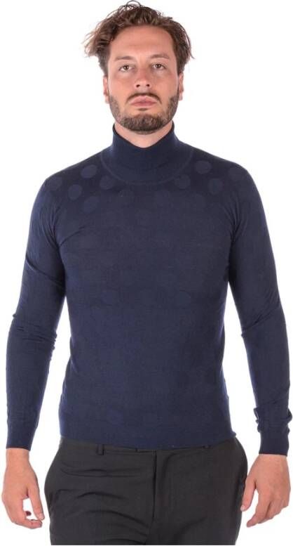 Daniele Alessandrini Long Sleeve T-Shirt Blauw Heren