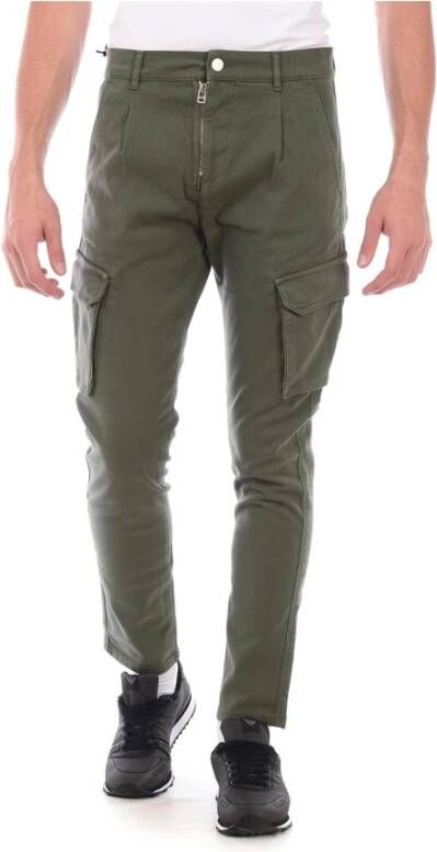 Daniele Alessandrini Slim-fit broek Green Heren