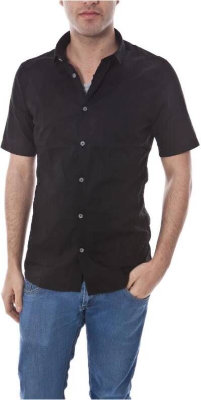 Daniele Alessandrini Camicia Credo Overhemd Black Heren